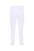 Platinum Bengaline Capri in White