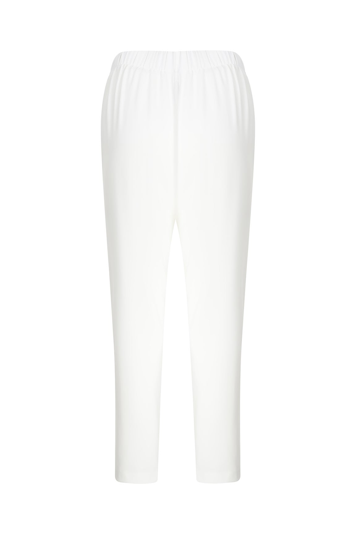 Soft Stretch Twill Capri in Off White