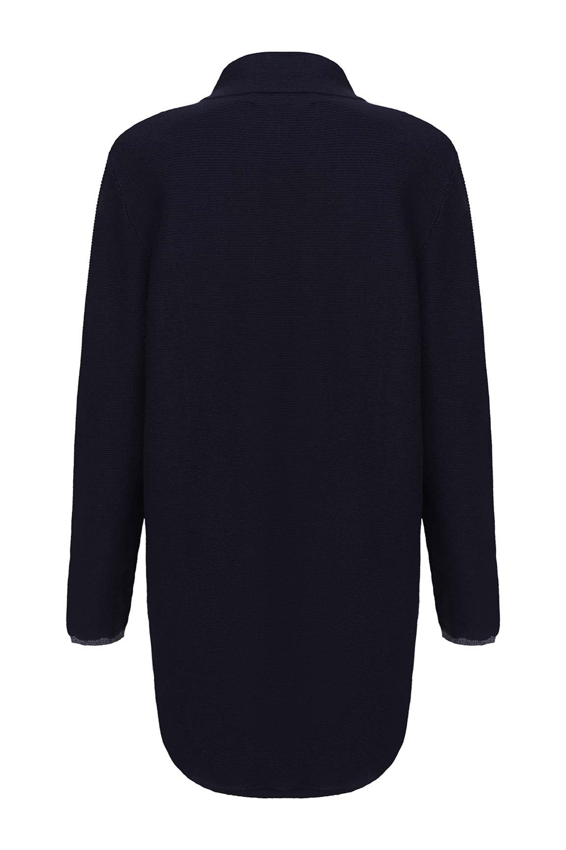 Luxe Knitwear Cardigan in Navy | Caroline Eve