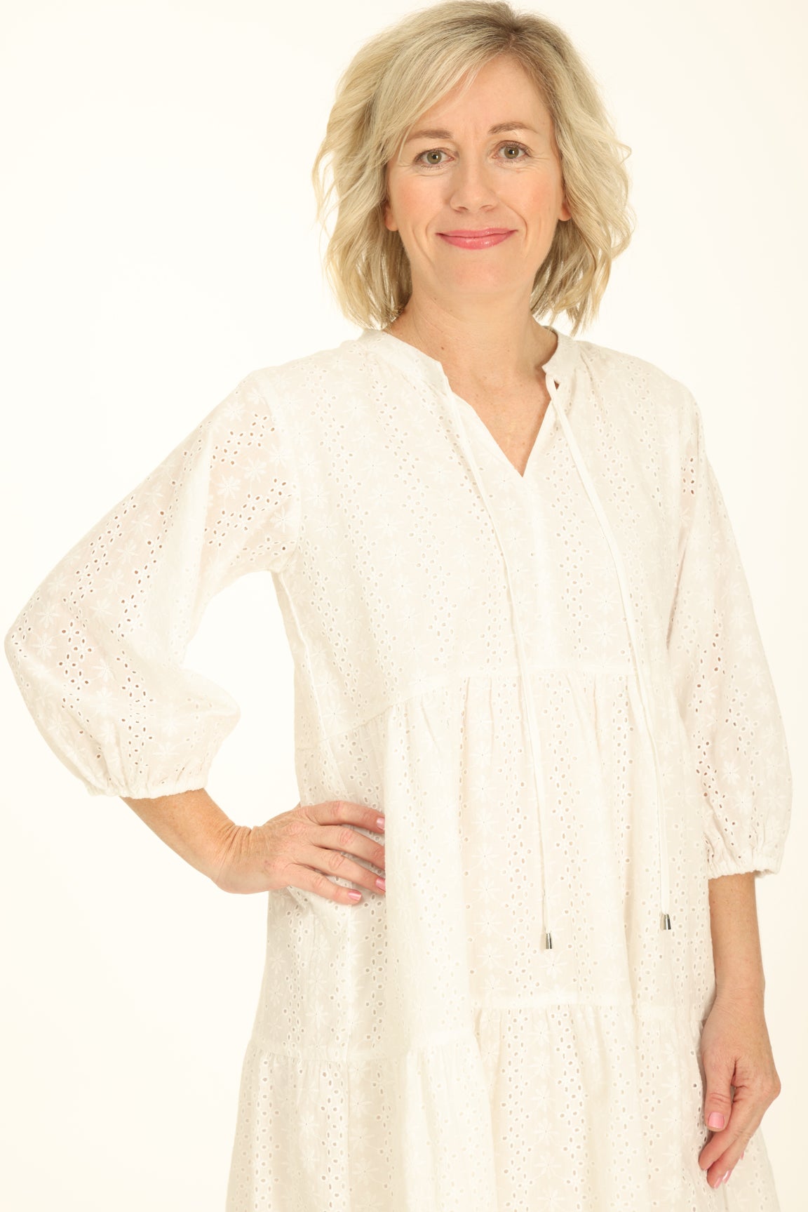 Broderie anglaise outlet smock dress