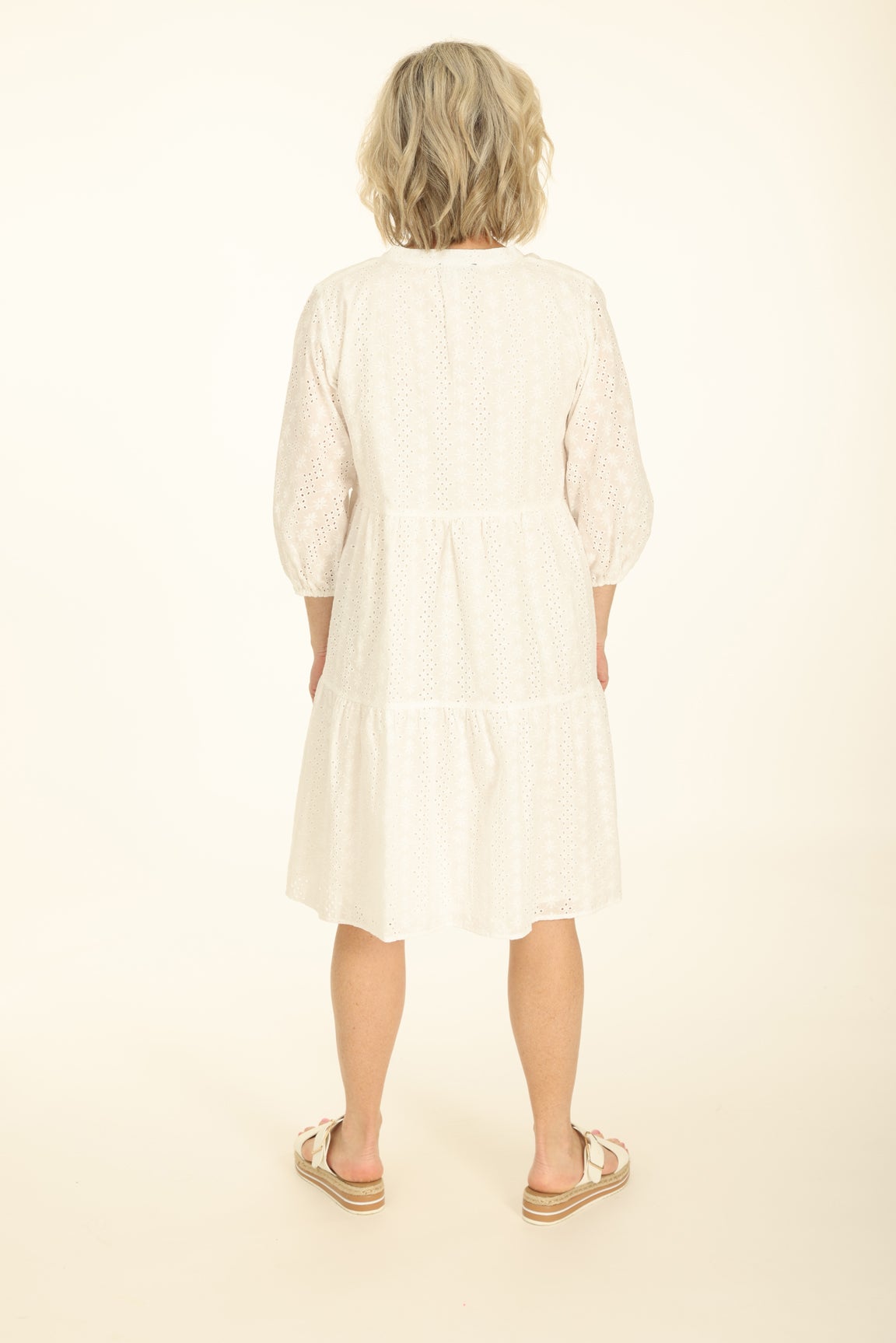 Broderie Anglaise Dress in White