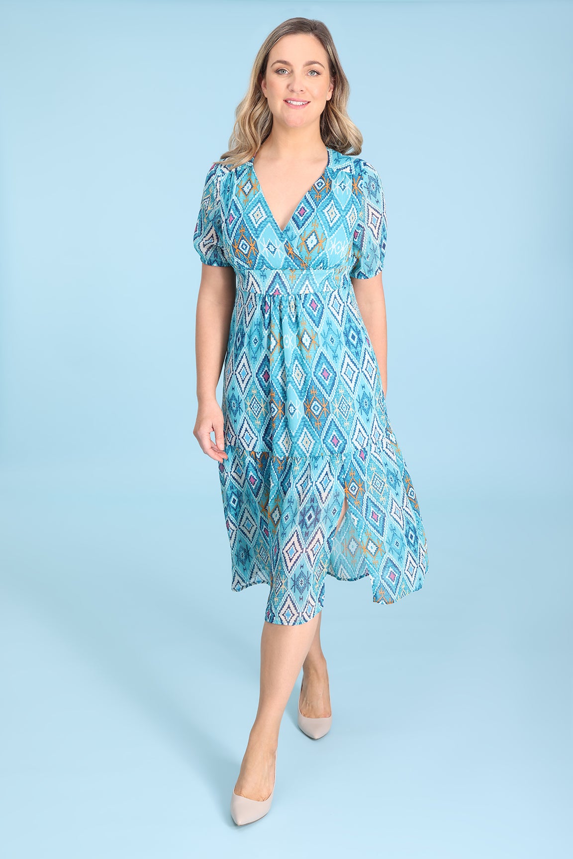 Aqua hot sale chiffon dress