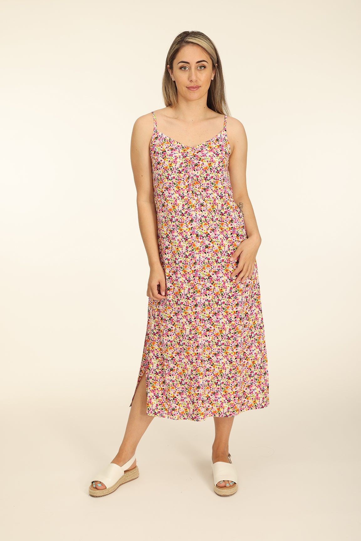 Caroline Short Dress w/ Adjustable Straps