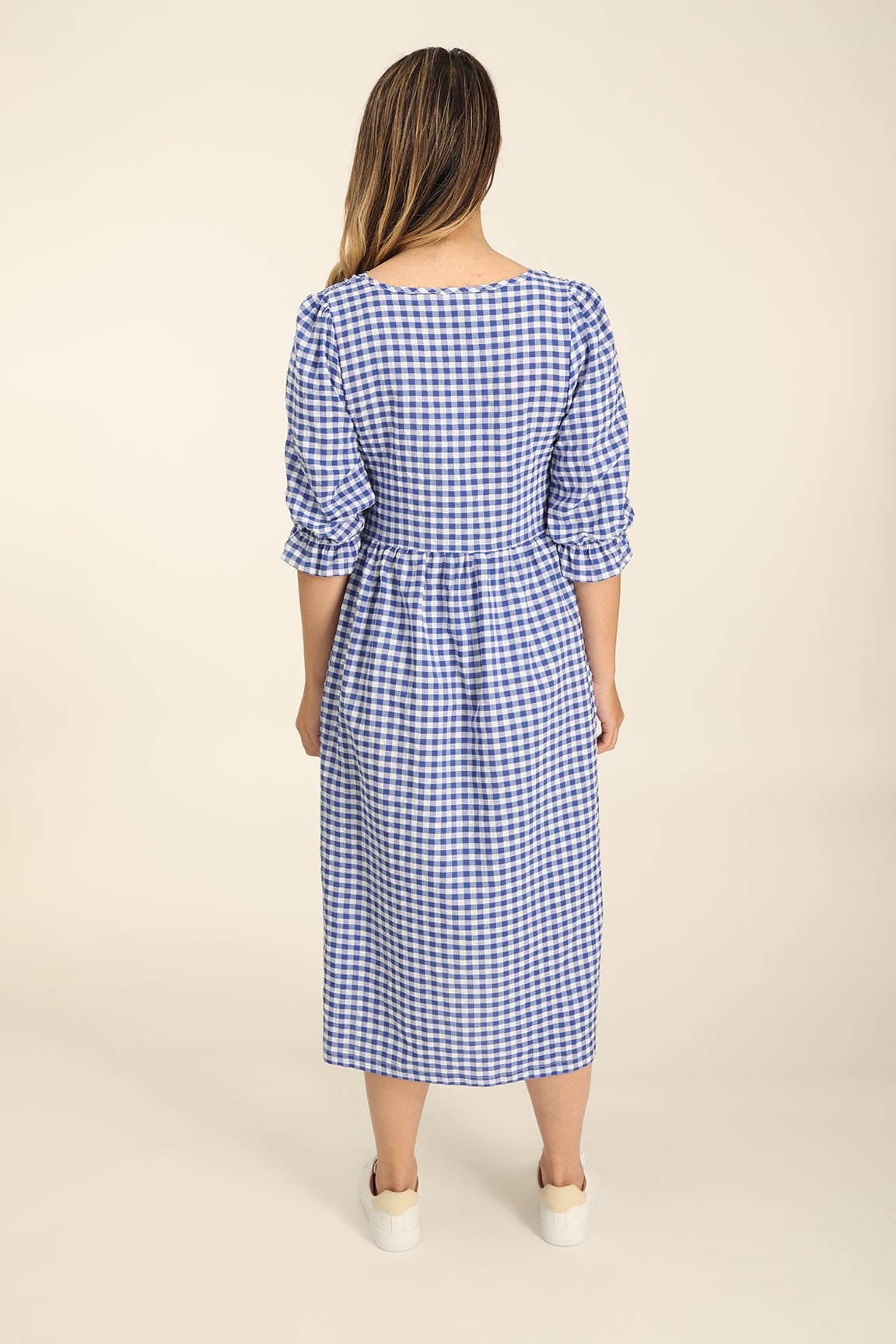 Gingham 2024 sheath dress