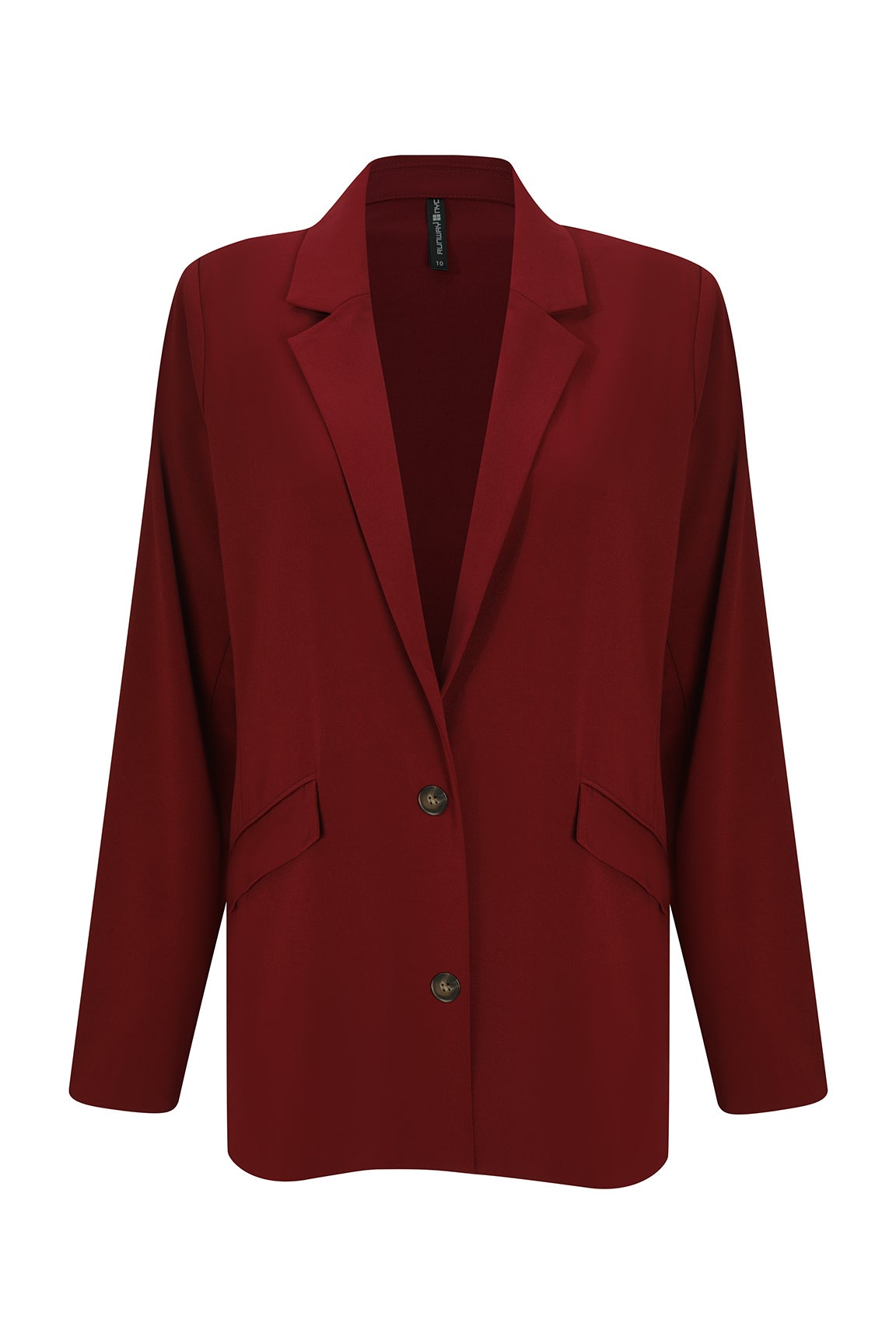 Soft Suiting Jacket in Berry | Caroline Eve