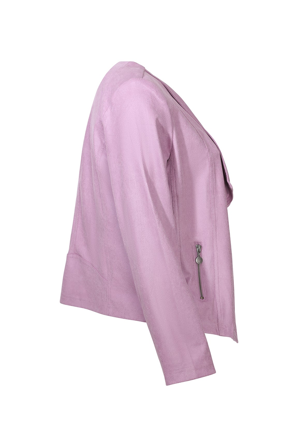 Drape Front Jacket in Lilac