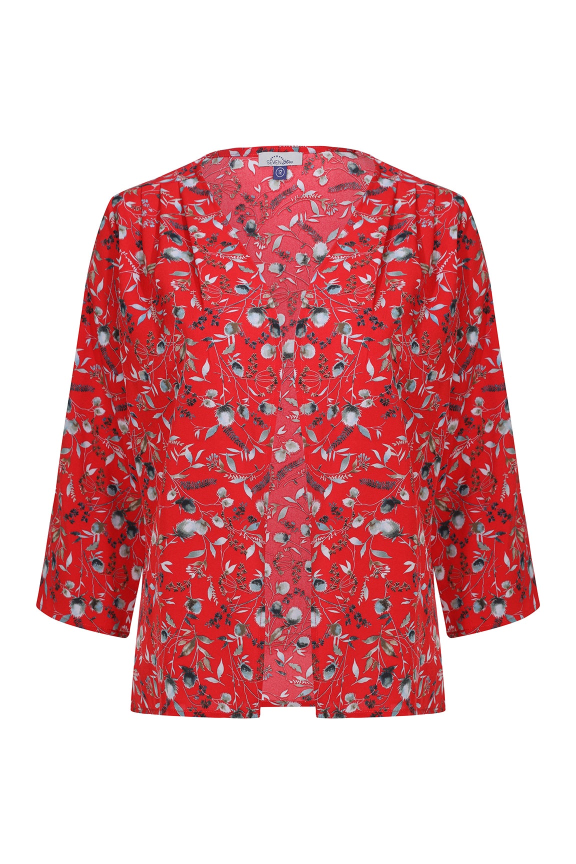 Red on sale chiffon jacket