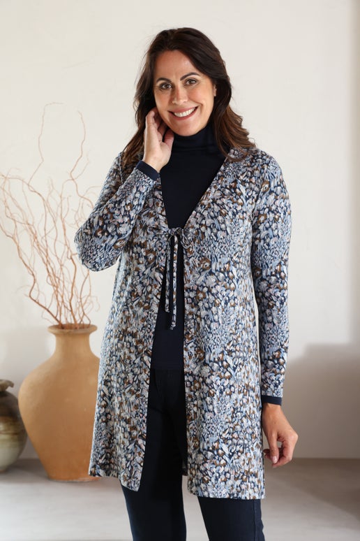 Warm Touch Jacket in Blue | Caroline Eve