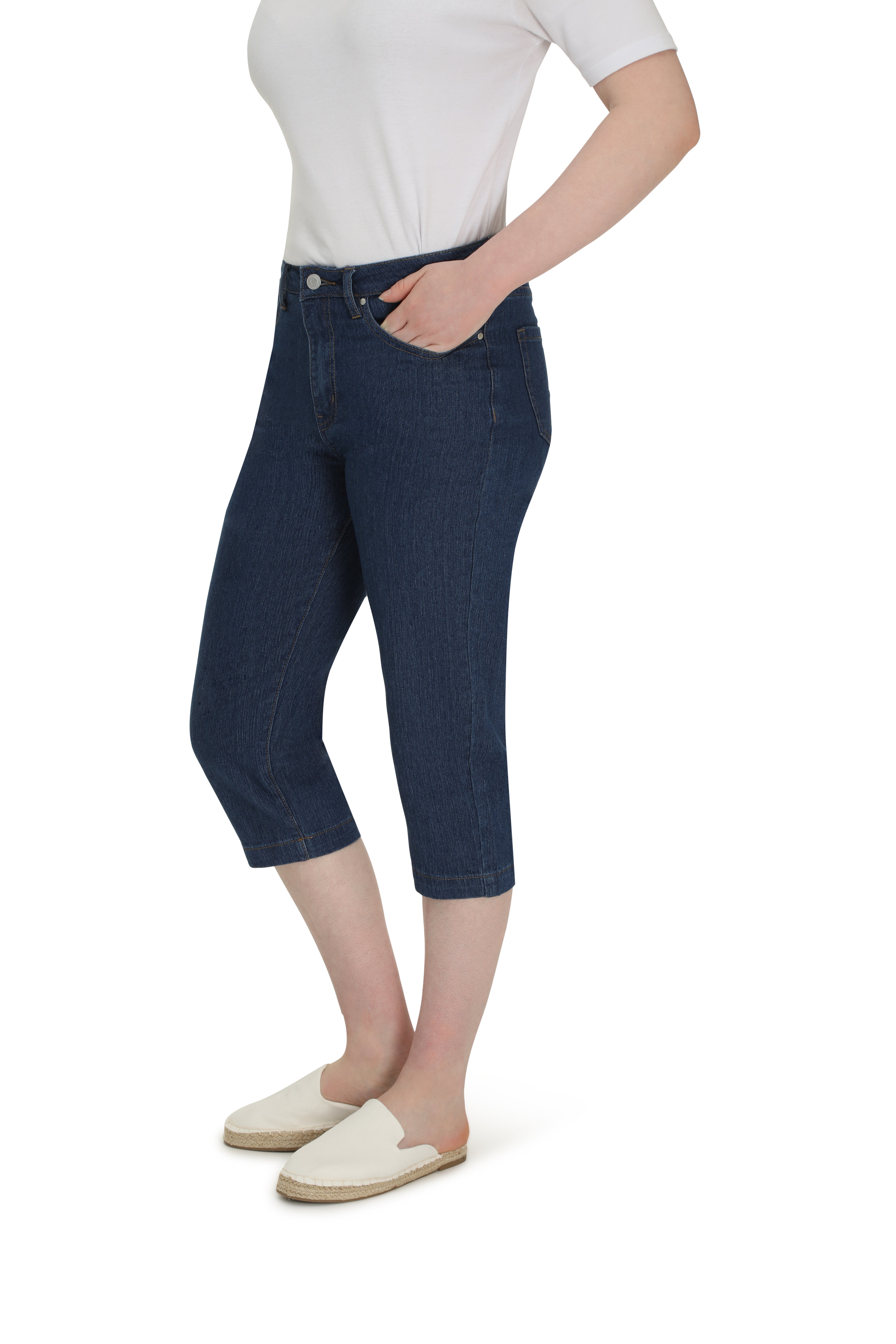 Signify Denim Mid Calf Jean in Blue