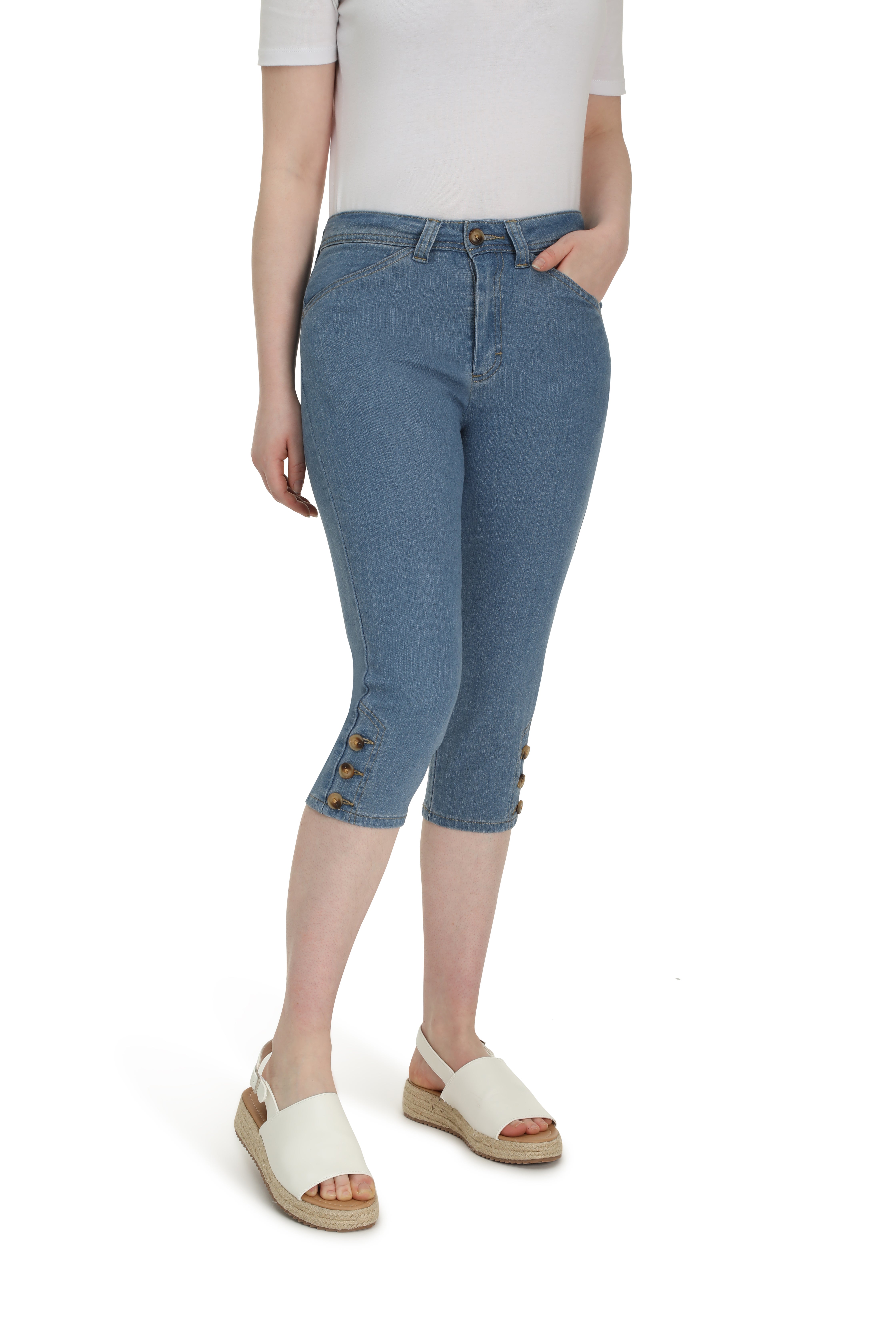 Signify Denim Mid Calf Jean in Blue