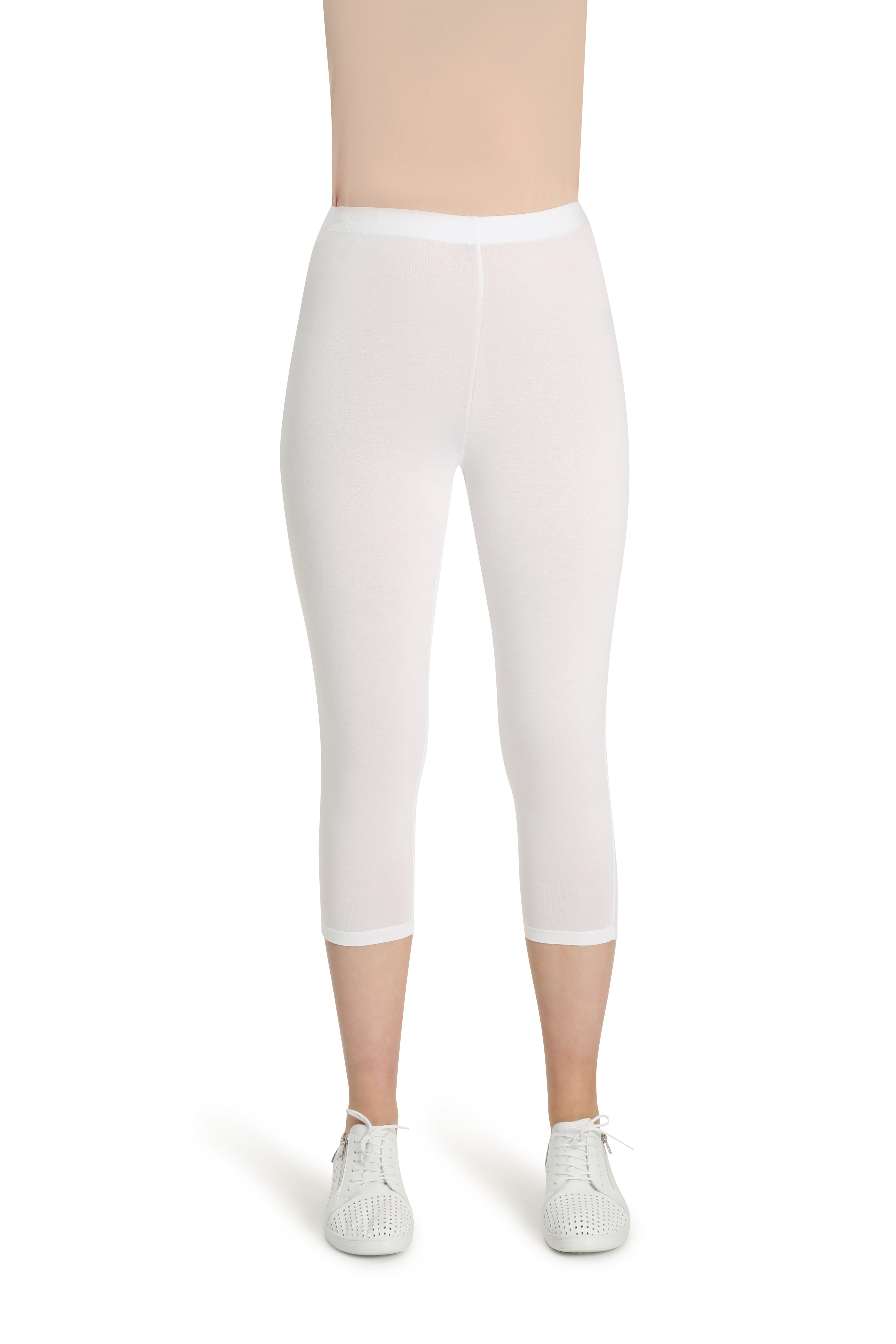 Women's PLUS Basic Cotton Jersey Elastic High Waist Mid Calf Length Capri  Leggings - Walmart.com