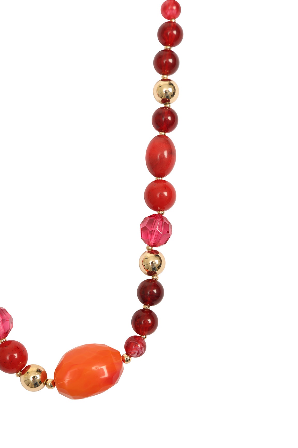 Red bead sale necklace