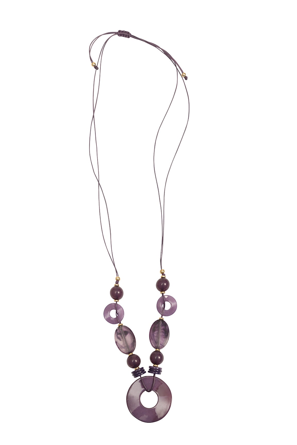 Paparazzi purple hot sale wooden necklace