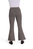 Jacquard Ponti Bootleg Pant in Black