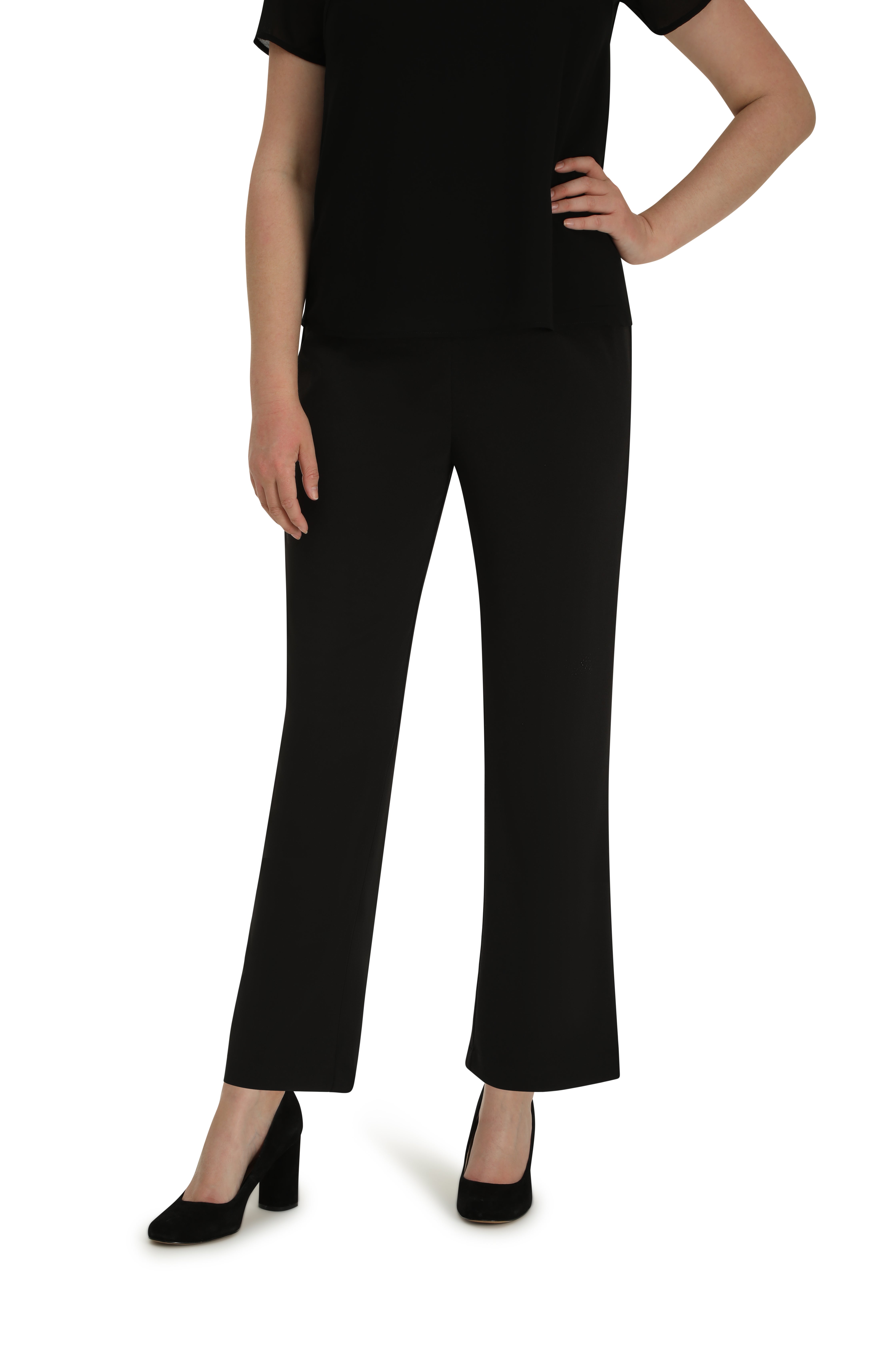 Alfani Plus Rib-Knit Pull-On Pants