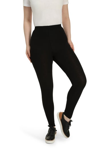 Black High Waisted Yoga Pants Viscose Tshirt Ladies Stretchy