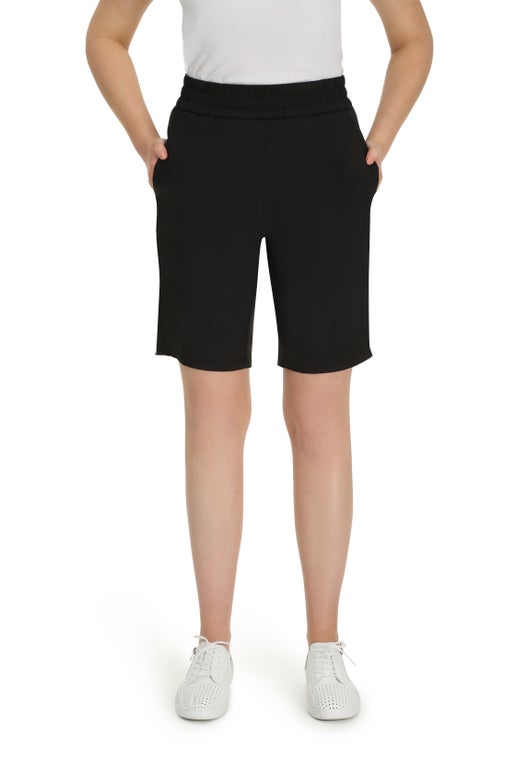 Tech Stretch Shorts in Black | Caroline Eve