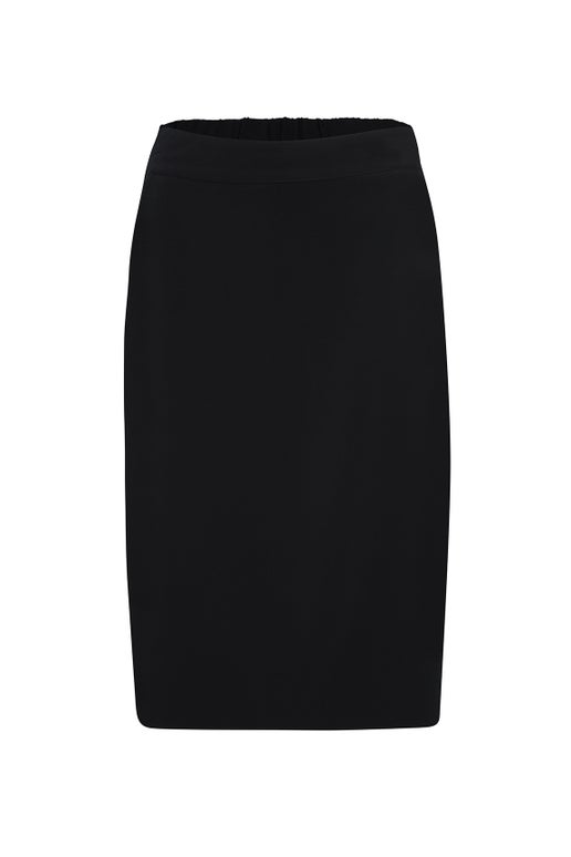 Soft Suiting Skirt in Navy | Caroline Eve