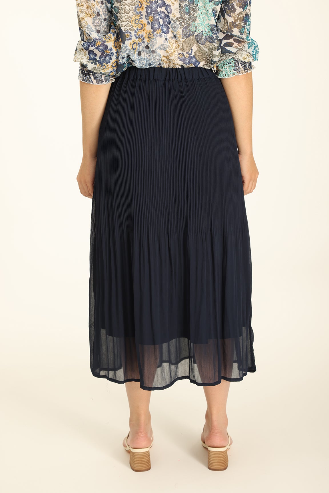 Navy skirt outlet chiffon