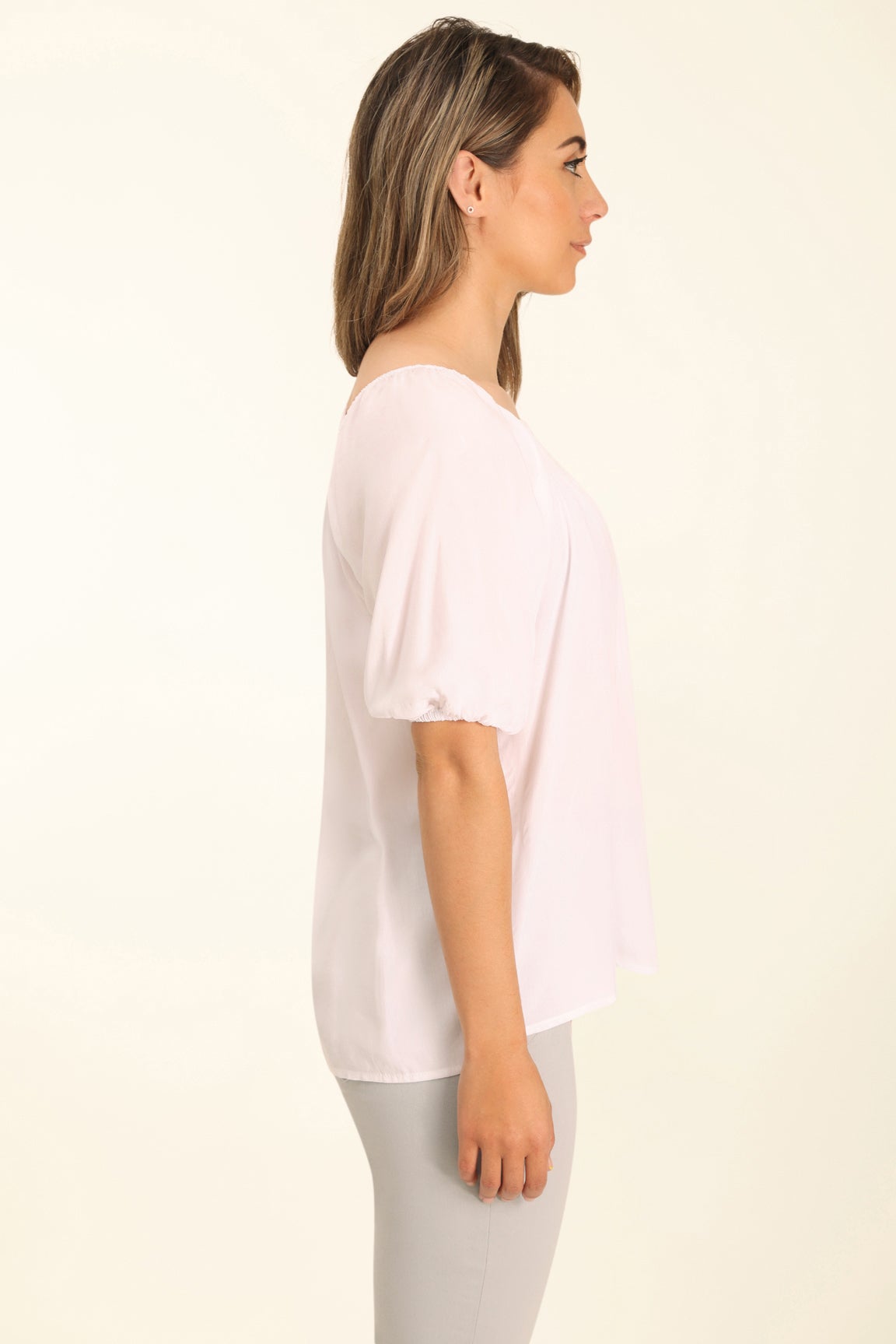 Plain Rayon Top in Green