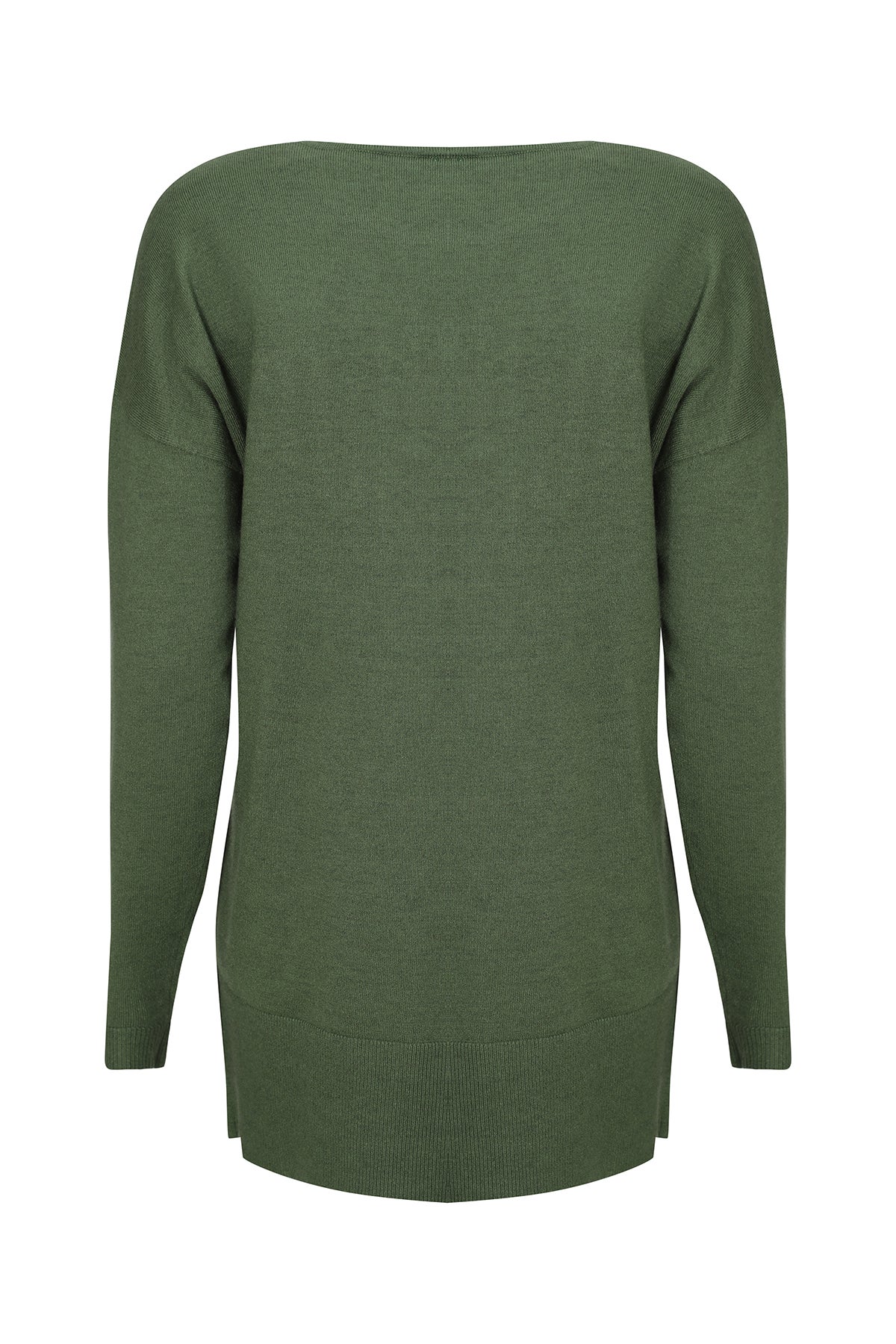 Luxe Knitwear Tunic in Green